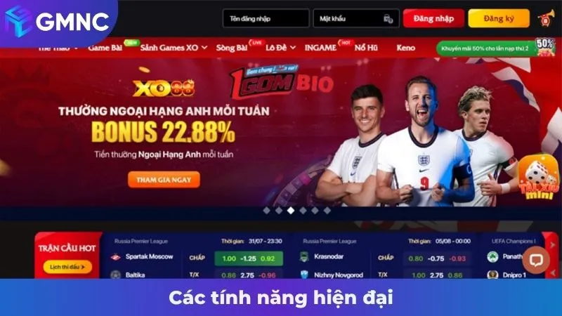 Các tính năng hiện đại